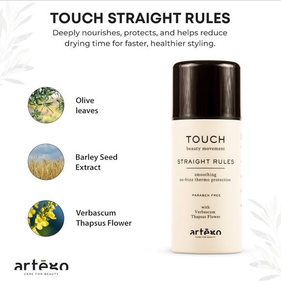 NEW🆕Artègo TOUCH Straight Rules Anti-Frizz Cream🤎3.4 oz. Leave-In Styling Cream - Picture 5 of 12